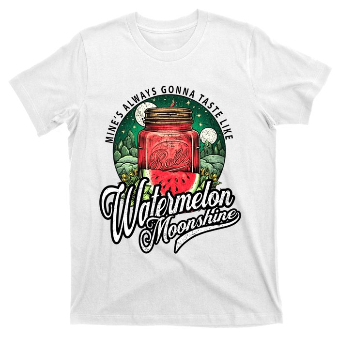 Watermelon Moonshine Retro Country Music T-Shirt