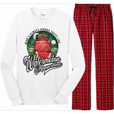 Watermelon Moonshine Retro Country Music Long Sleeve Pajama Set