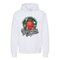 Watermelon Moonshine Retro Country Music Premium Hoodie