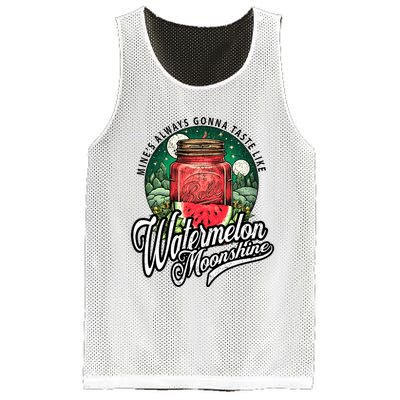 Watermelon Moonshine Retro Country Music Mesh Reversible Basketball Jersey Tank