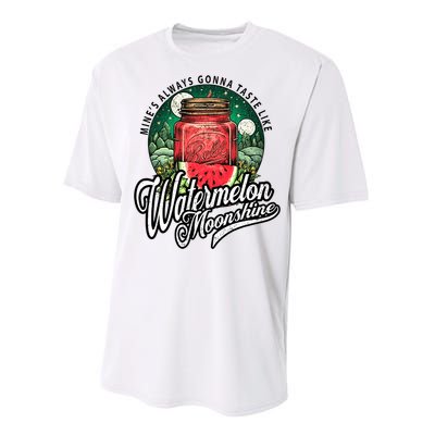 Watermelon Moonshine Retro Country Music Performance Sprint T-Shirt