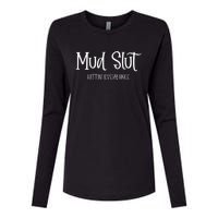 Womens Mud Run Race Team 4x4 Offroading ATV Mud Slut Womens Cotton Relaxed Long Sleeve T-Shirt