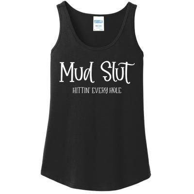 Womens Mud Run Race Team 4x4 Offroading ATV Mud Slut Ladies Essential Tank