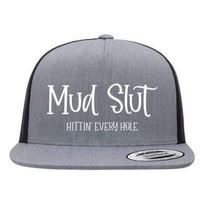 Womens Mud Run Race Team 4x4 Offroading ATV Mud Slut Flat Bill Trucker Hat