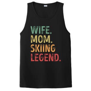 Wife Mom Skiing Legend Cool Gift PosiCharge Competitor Tank