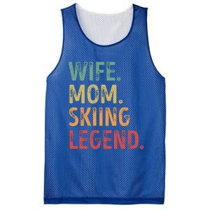 Wife Mom Skiing Legend Cool Gift Mesh Reversible Basketball Jersey Tank