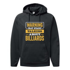 Warning May Star Talking About Billiards Dad Gift For Father's Day Performance Fleece Hoodie