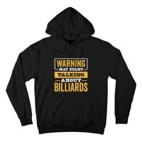 Warning May Star Talking About Billiards Dad Gift For Father's Day Hoodie