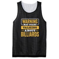 Warning May Star Talking About Billiards Dad Gift For Father's Day Mesh Reversible Basketball Jersey Tank