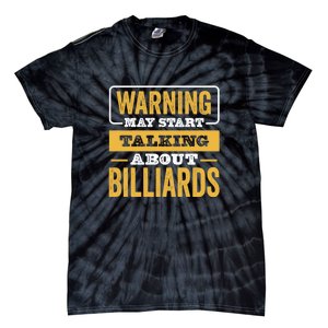 Warning May Star Talking About Billiards Dad Gift For Father's Day Tie-Dye T-Shirt