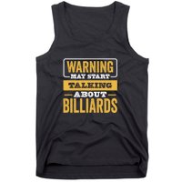 Warning May Star Talking About Billiards Dad Gift For Father's Day Tank Top