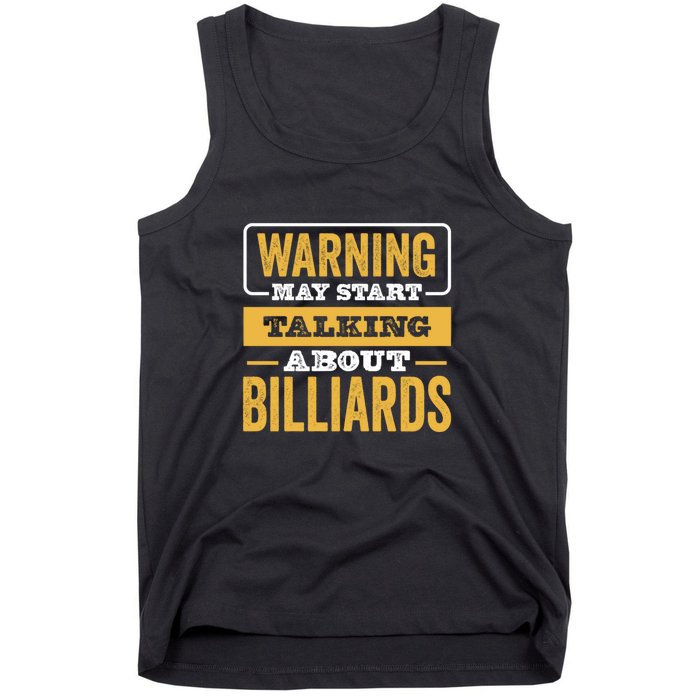 Warning May Star Talking About Billiards Dad Gift For Father's Day Tank Top