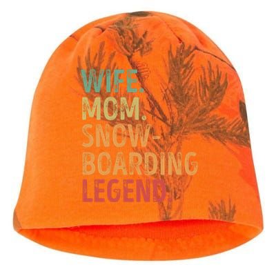 Wife Mom Snowboarding Legend Cute Gift Kati - Camo Knit Beanie