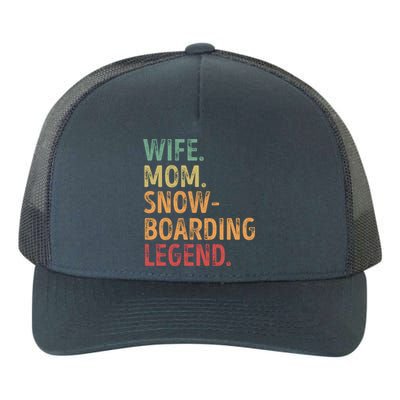 Wife Mom Snowboarding Legend Cute Gift Yupoong Adult 5-Panel Trucker Hat