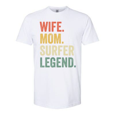 Wife Mom Surfer Legend Funny Surfing Mother Vintage Cute Gift Softstyle® CVC T-Shirt