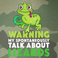 Warning May Spontaneously Talk About Lizards Lizard Reptiles Legacy Tie Dye Trucker Hat