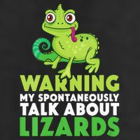 Warning May Spontaneously Talk About Lizards Lizard Reptiles Cool Comfort Performance Bucket Hat