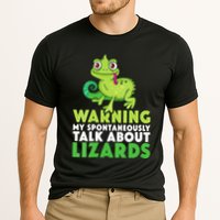 Warning May Spontaneously Talk About Lizards Lizard Reptiles Performance Shirt