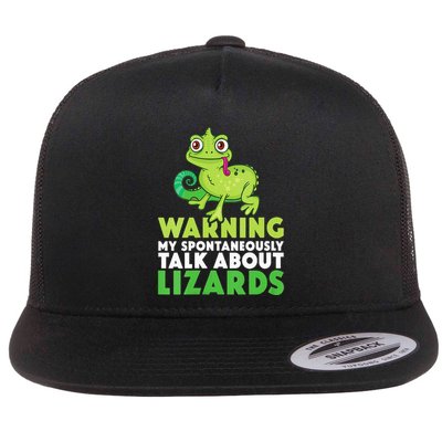 Warning May Spontaneously Talk About Lizards Lizard Reptiles Flatbill Hat