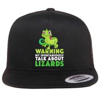 Warning May Spontaneously Talk About Lizards Lizard Reptiles Flatbill Hat