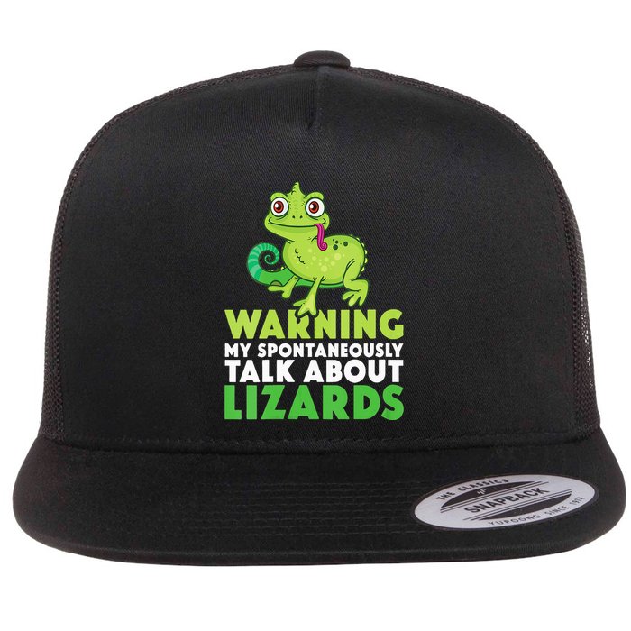 Warning May Spontaneously Talk About Lizards Lizard Reptiles Flatbill Hat
