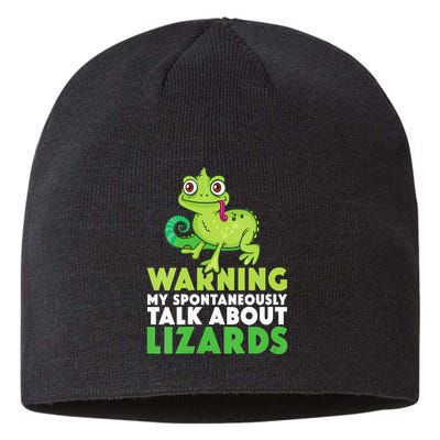 Warning May Spontaneously Talk About Lizards Lizard Reptiles Sustainable Beanie