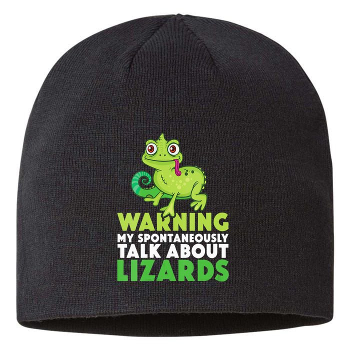 Warning May Spontaneously Talk About Lizards Lizard Reptiles Sustainable Beanie