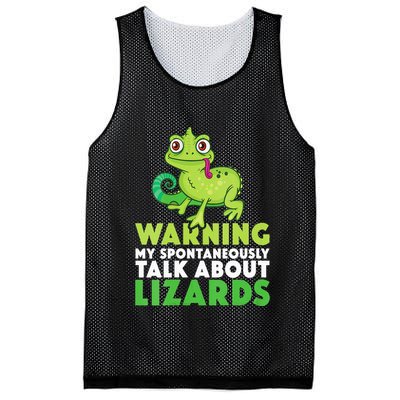 Warning May Spontaneously Talk About Lizards Lizard Reptiles Mesh Reversible Basketball Jersey Tank