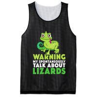 Warning May Spontaneously Talk About Lizards Lizard Reptiles Mesh Reversible Basketball Jersey Tank