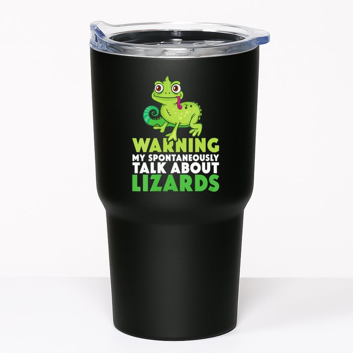 Warning May Spontaneously Talk About Lizards Lizard Reptiles Tumbler