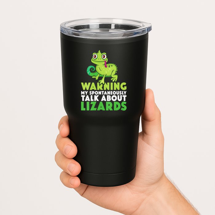 Warning May Spontaneously Talk About Lizards Lizard Reptiles Tumbler