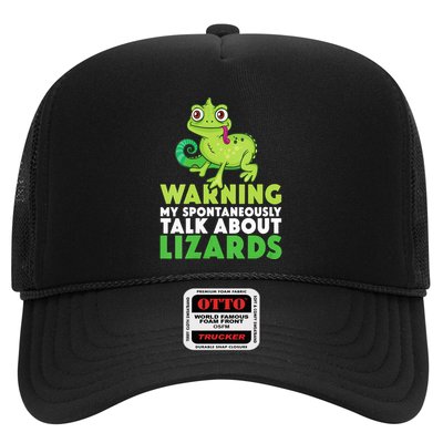 Warning May Spontaneously Talk About Lizards Lizard Reptiles Trucker Hat