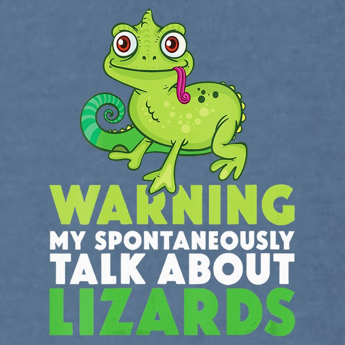 Warning May Spontaneously Talk About Lizards Lizard Reptiles Garment-Dyed Sweatshirt