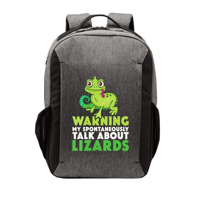 Warning May Spontaneously Talk About Lizards Lizard Reptiles Vector Backpack