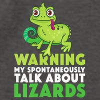 Warning May Spontaneously Talk About Lizards Lizard Reptiles Vector Backpack