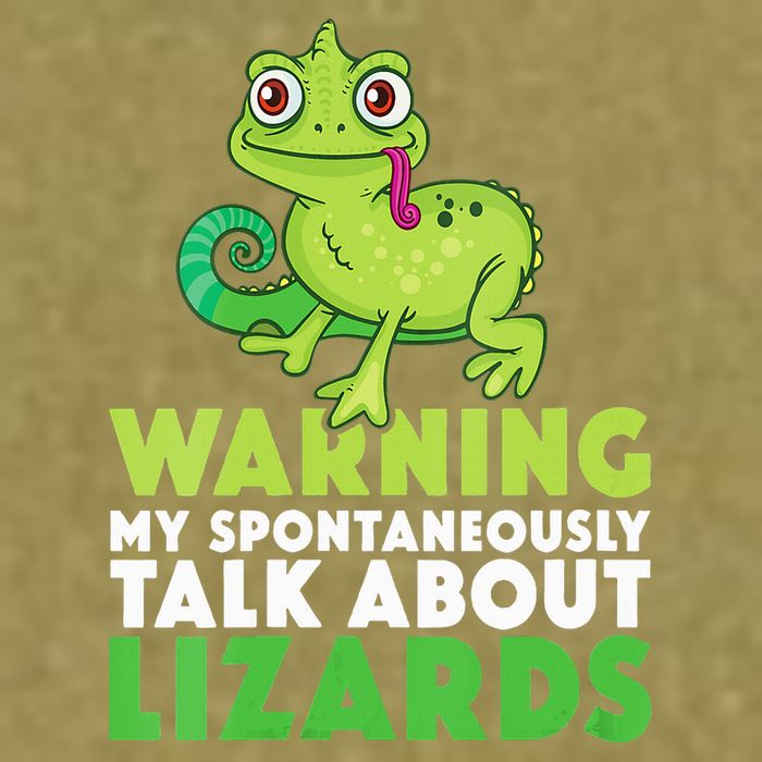 Warning May Spontaneously Talk About Lizards Lizard Reptiles Garment-Dyed Women's Muscle Tee