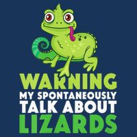 Warning May Spontaneously Talk About Lizards Lizard Reptiles Infant Baby Jersey Bodysuit