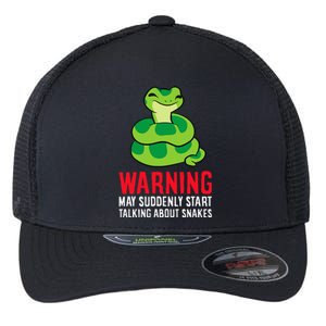 Warning May Suddenly Talk About Snakes Flexfit Unipanel Trucker Cap