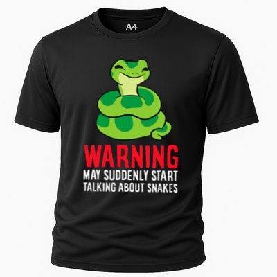Warning May Suddenly Talk About Snakes Cooling Performance Crew T-Shirt