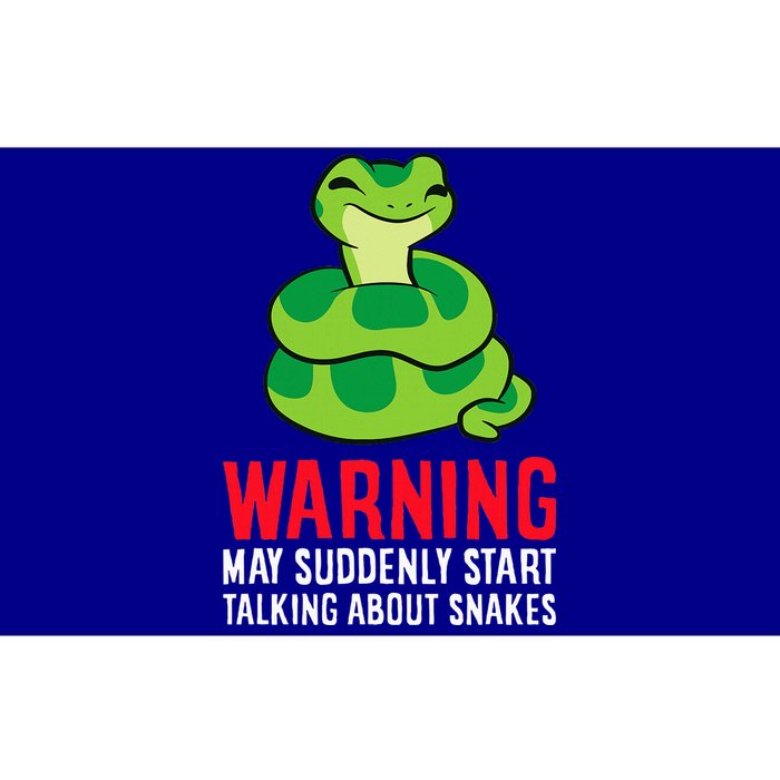 Warning May Suddenly Talk About Snakes Bumper Sticker