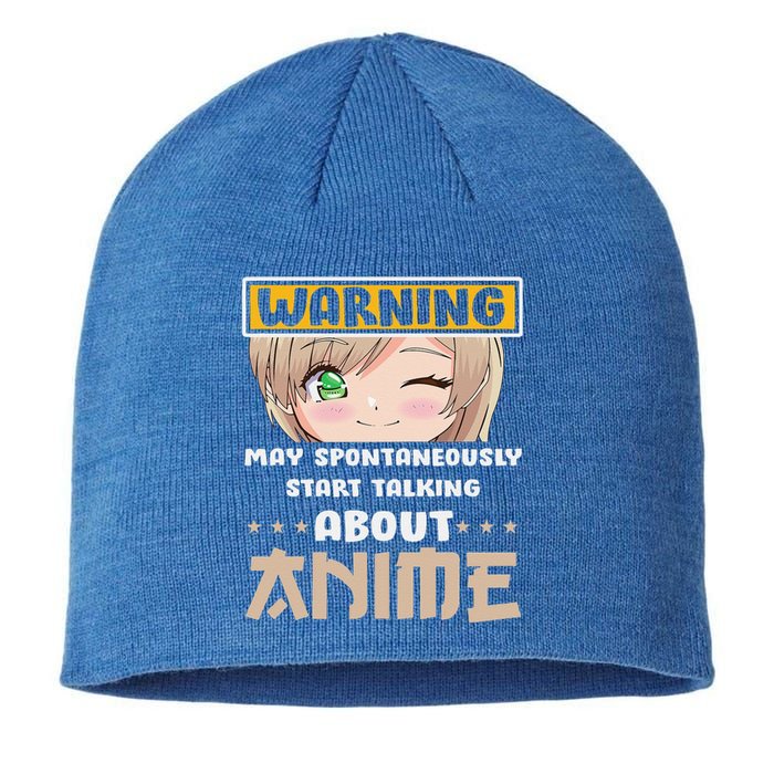 Warning May Spontaneously Start Talking About Anime Sustainable Beanie