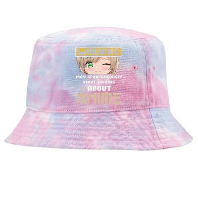 Warning May Spontaneously Start Talking About Anime Tie-Dyed Bucket Hat