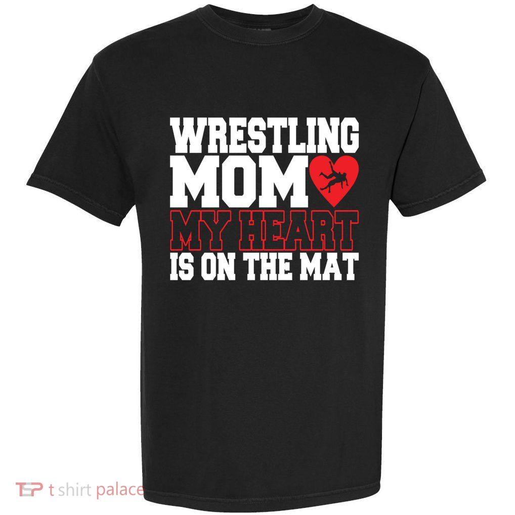 Wrestling Mom Style Freestyle Wrestling Cute Gift Garment-Dyed Heavyweight T-Shirt