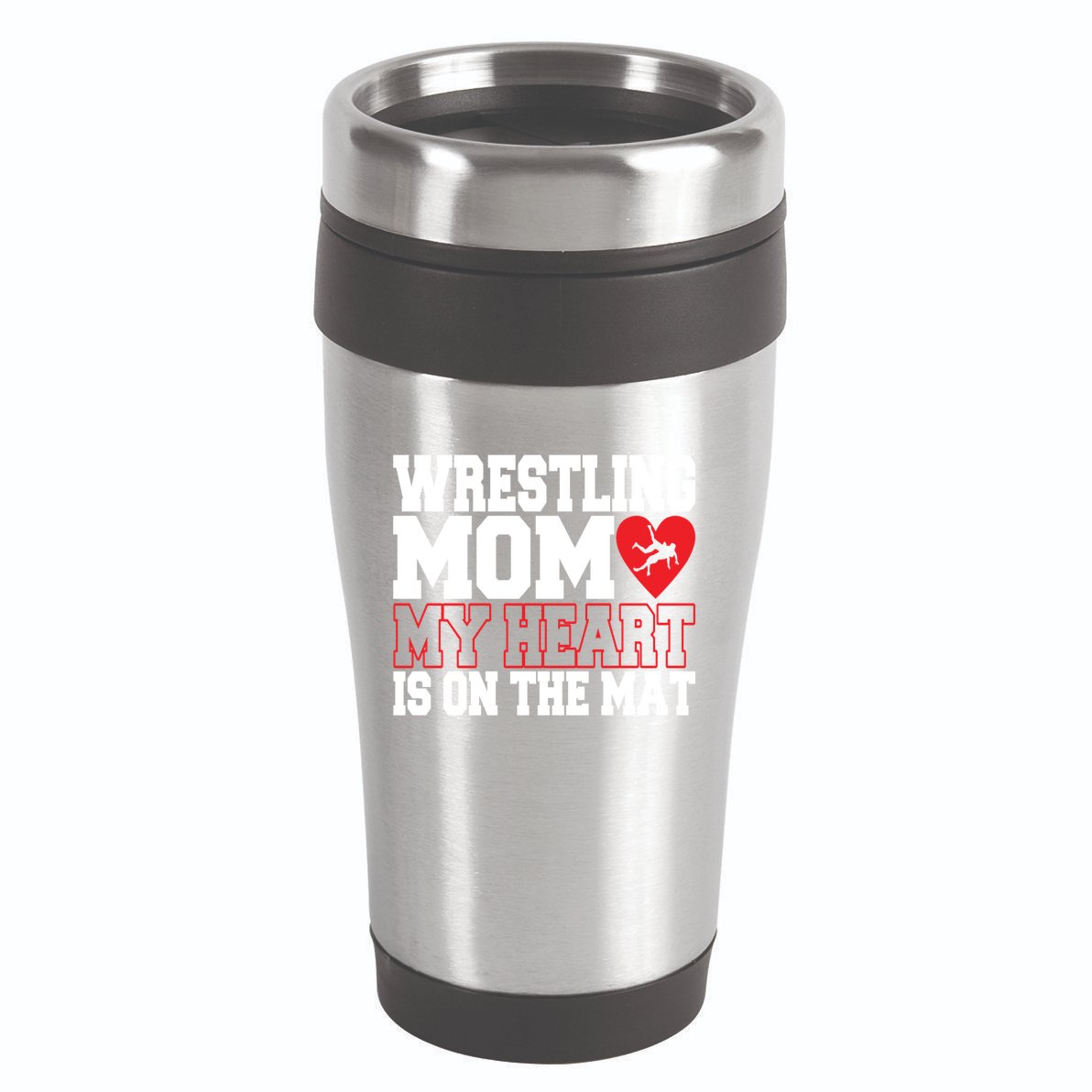 Wrestling Mom Style Freestyle Wrestling Cute Gift 16oz Travel Tumbler