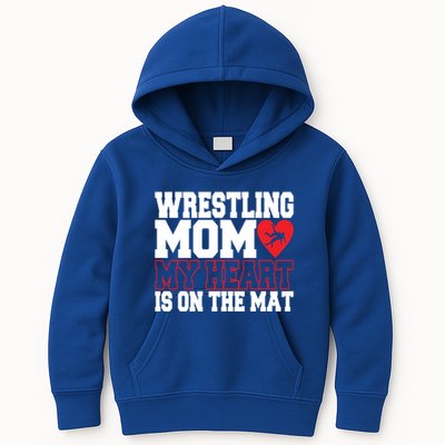Wrestling Mom Style Freestyle Wrestling Cute Gift Kids Hoodie