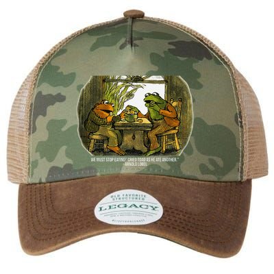 We Must Stop Eating Cried Toad As He Ate Fog And Toad Quote Legacy Tie Dye Trucker Hat