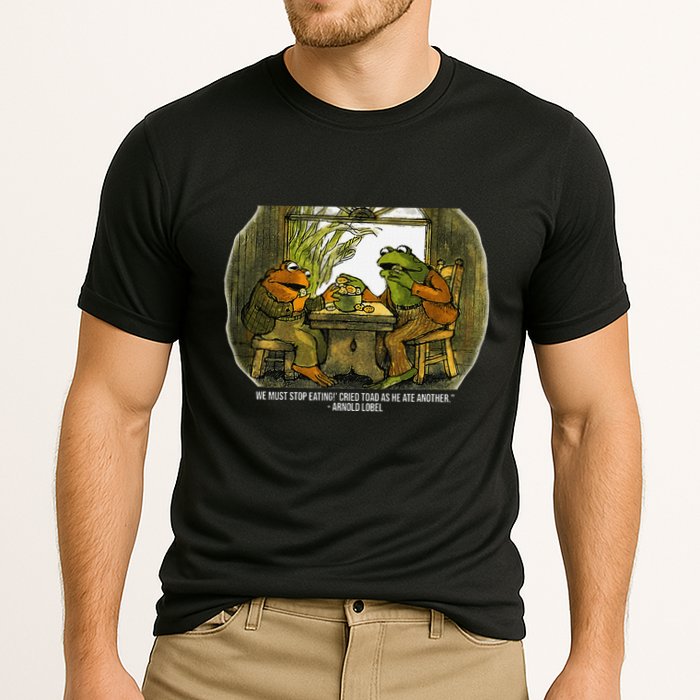 We Must Stop Eating Cried Toad As He Ate Fog And Toad Quote Cooling Performance Crew T-Shirt