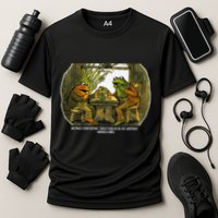 We Must Stop Eating Cried Toad As He Ate Fog And Toad Quote Cooling Performance Crew T-Shirt