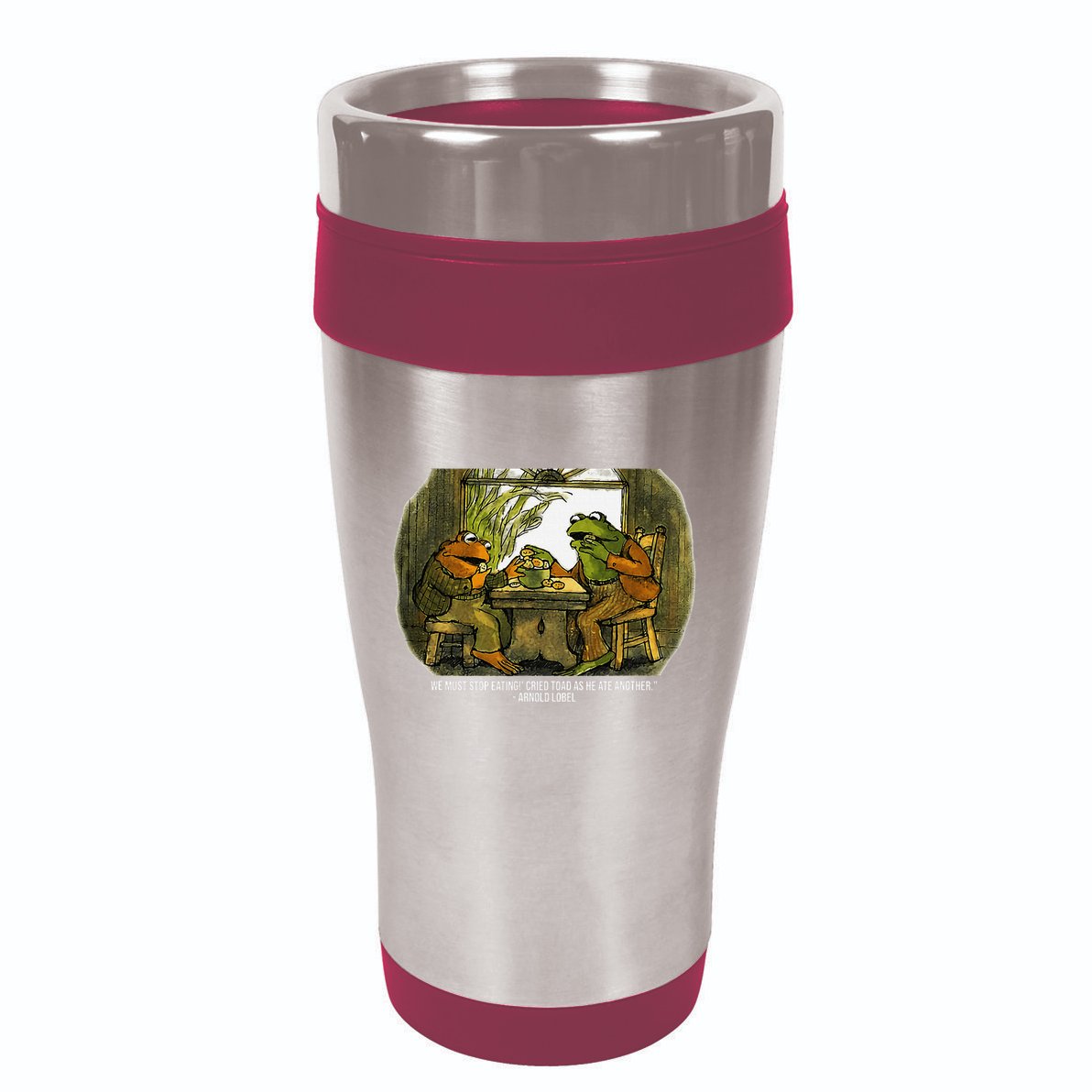 We Must Stop Eating Cried Toad As He Ate Fog And Toad Quote 16oz Travel Tumbler