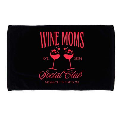 Wine Moms Social Club Brunch Day Drinking Matching Microfiber Hand Towel